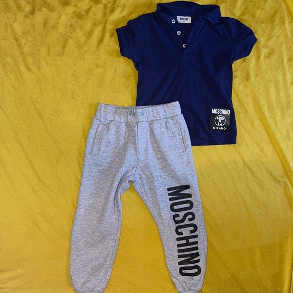 Moschino Button up shirt & jogger set